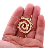 Swirl Heart Earrings, Women's Jewelry