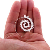 Swirl Heart Earrings, Women's Jewelry