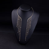 Pendant Cuff Choker Necklace, Women's Jewelry