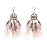 Bohemian Hollow Dream Catcher Earrings, Women's Jewelry