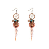 Bohemian Hollow Dream Catcher Earrings, Women's Jewelry