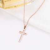 Chain Cross Necklace, Women's Jewelry