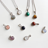 Natural Gemstone Pendants Necklaces, Women's Jewelry