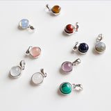 Natural Gemstone Pendants Necklaces, Women's Jewelry