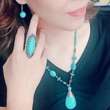 Vintage Sweater Chain Necklace Set, Women's Jewelry