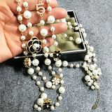 Long Pearl Necklace, Women 's Jewelry