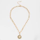 Coin Long Chain Necklace, Women's Jewelry
