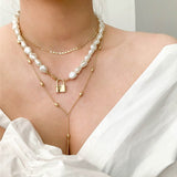 Pearls Chain Necklace, Women's Jewelry