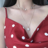 Pearls Chain Necklace, Women's Jewelry