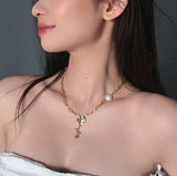 Pearls Chain Necklace, Women's Jewelry