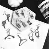 Sliver Handcuffs Blade Drop Earrings For Women Jewelry