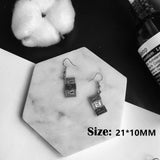 Sliver Handcuffs Blade Drop Earrings For Women Jewelry