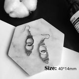 Sliver Handcuffs Blade Drop Earrings For Women Jewelry