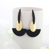 Summer Style Golden Drop Earrings, Women's Jewelry