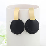 Summer Style Golden Drop Earrings, Women's Jewelry