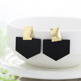 Summer Style Golden Drop Earrings, Women's Jewelry