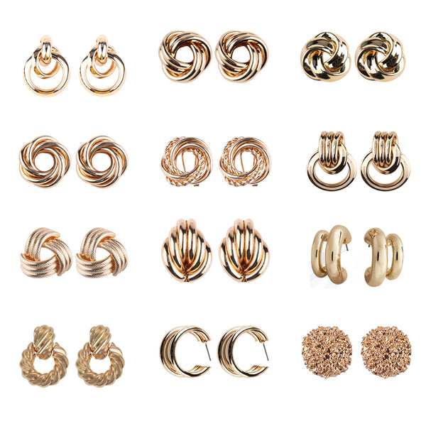 Metal Dangle Earrings, Women's Jewelry