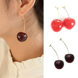 Red Cherry Earring, Women's Jewelry