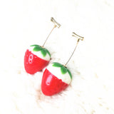 Red Cherry Earring, Women's Jewelry