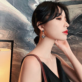 Metal Classic Round Dangle Earrings, Women's  Jewelry