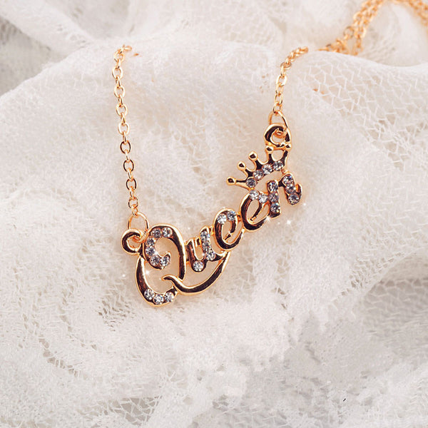 Queen Crown Chain Necklace, Women's Jewelry