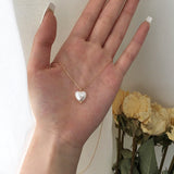 Sweet Girls Heart Necklace, Women's  Jewelry