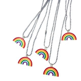 Rainbow Pendant Necklace, Women's Jewelry