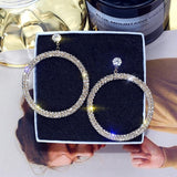 Round Crystal Earing, Women's Jewelry