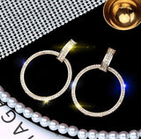 Round Crystal Earing, Women's Jewelry
