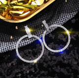 Round Crystal Earing, Women's Jewelry