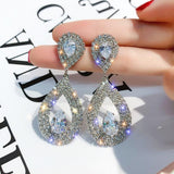 Round Crystal Earing, Women's Jewelry