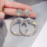Round Crystal Earing, Women's Jewelry