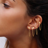 Personality Back Hanging Earrings, Women's Jewelry