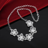 Silver Lovely Necklace, Women's  Jewelry