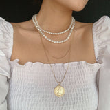Pearls Chain Necklace, Women's Jewelry