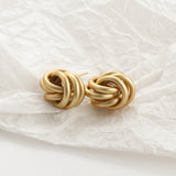 Round GoldEarrings, Women's Jewelry
