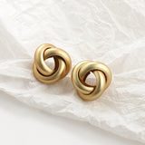 Round GoldEarrings, Women's Jewelry
