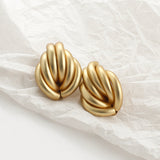Round GoldEarrings, Women's Jewelry