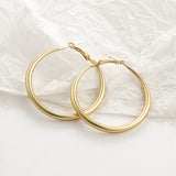 Round GoldEarrings, Women's Jewelry