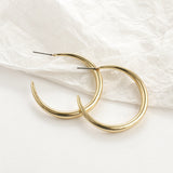 Round GoldEarrings, Women's Jewelry