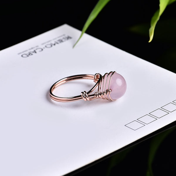 Natural Crystal Ring, Women's Jewelry
