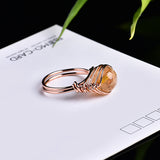 Natural Crystal Ring, Women's Jewelry