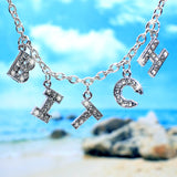 Letter Choker Necklace, Women's Jewelry