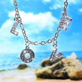 Letter Choker Necklace, Women's Jewelry