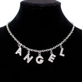 Letter Choker Necklace, Women's Jewelry
