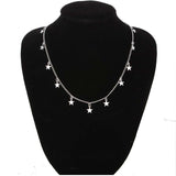 Heart & Star Pendant Necklace Choker, Women's  Jewelry