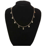 Heart & Star Pendant Necklace Choker, Women's  Jewelry