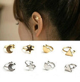 Star Heart Earrings, Women Jewelry