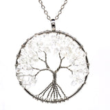Natural Stone Tree Necklace, Women's Jewelry