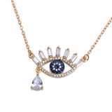 Women's initial necklace rainbow